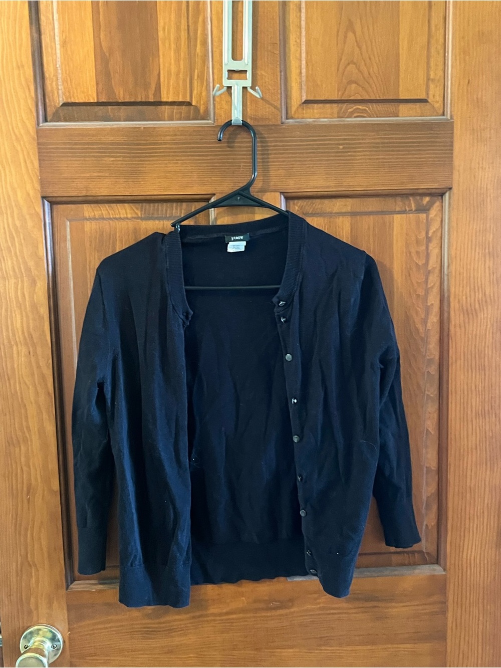 J. Crew Dark Navy Cotton Blend Crewneck Sweater